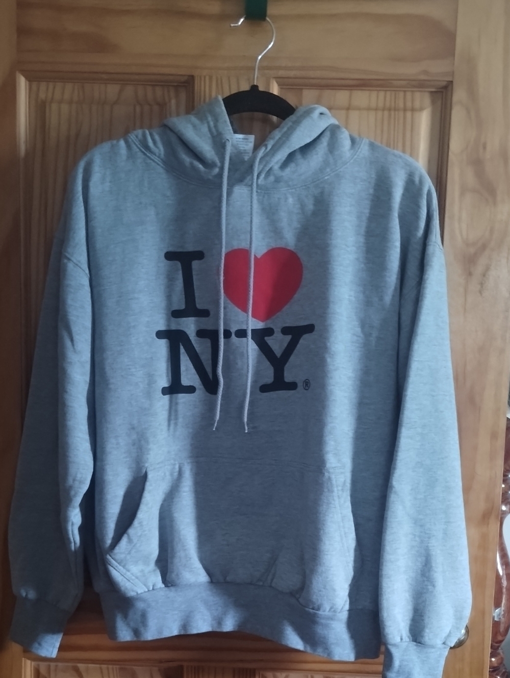 I ❤️ NY Gray Hoodie Sweatshirt - Classic Graphic Pullover